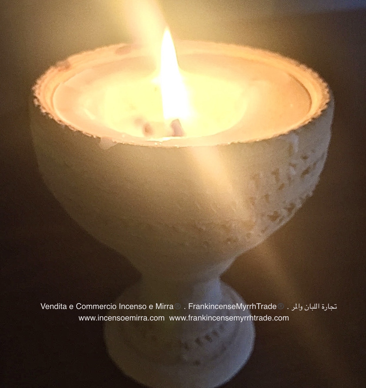 Incense Candle Handcraft from Oman. Aromatherapy Frankincense Candle. –  FrankincenseMyrrhTrade