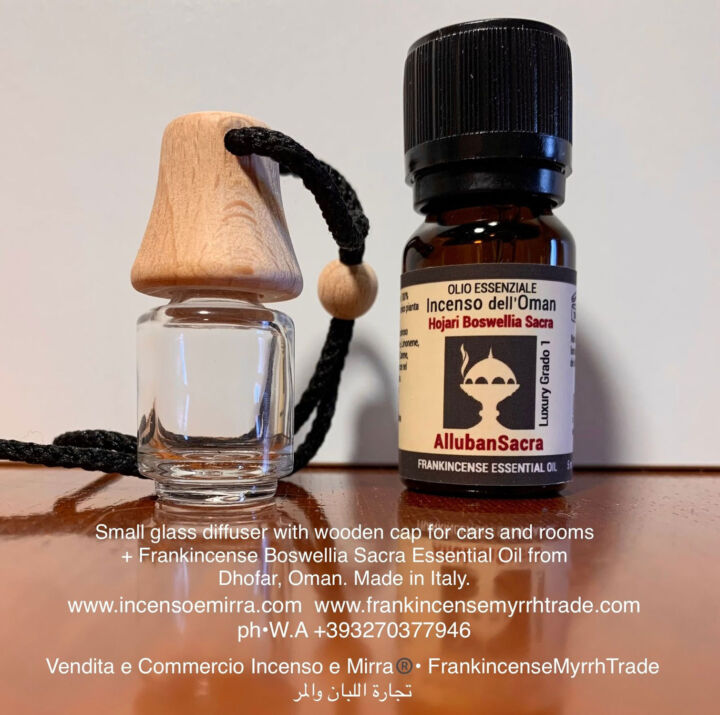 Olibanum (Incense) Frankincense Essential Oil Boswellia Sacra Oman and  Glass Diffuser. – FrankincenseMyrrhTrade