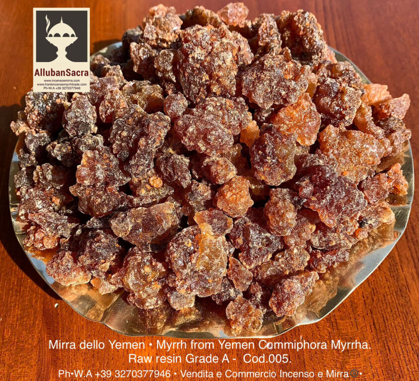 Myrrh Incense Natural Raw Resin Grains from Yemen Grade A. (Commiphora Myrrha)