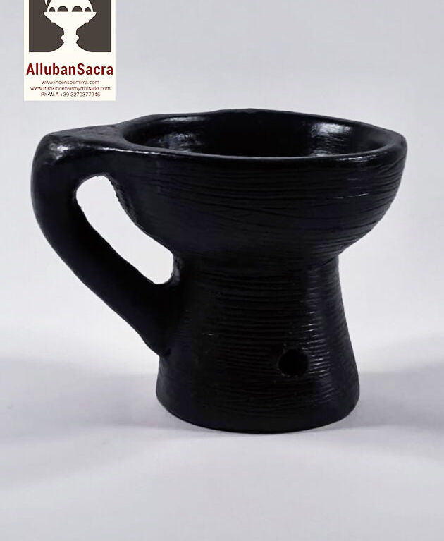 Hancraft Terracotta Incense Burner to Burn Frankincense and myrrh Tears, Handcraft Clay Incense Holder.